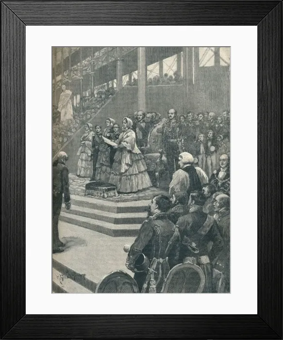 Framed Print : The Queen Opening The Crystal Palace, 1906 Framed Print : The Queen Opening The Crystal Palace, 1906