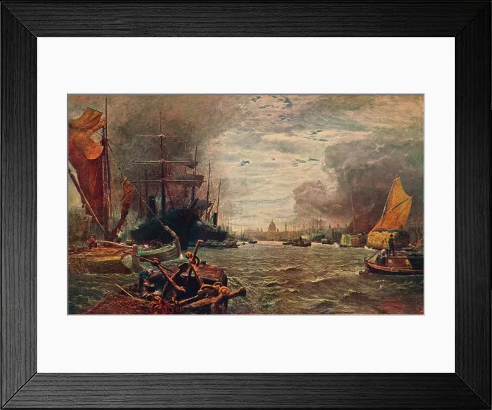 Framed Print : The Pool of London, 1888 (1906) Framed Print : The Pool of London, 1888 (1906)