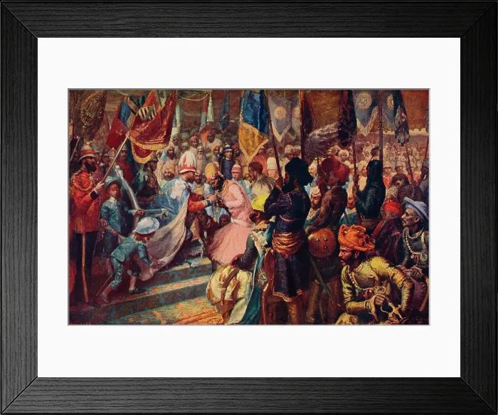 Framed Print : The Prince of Wales in India, 1876 (1906) Framed Print : The Prince of Wales in India, 1876 (1906)