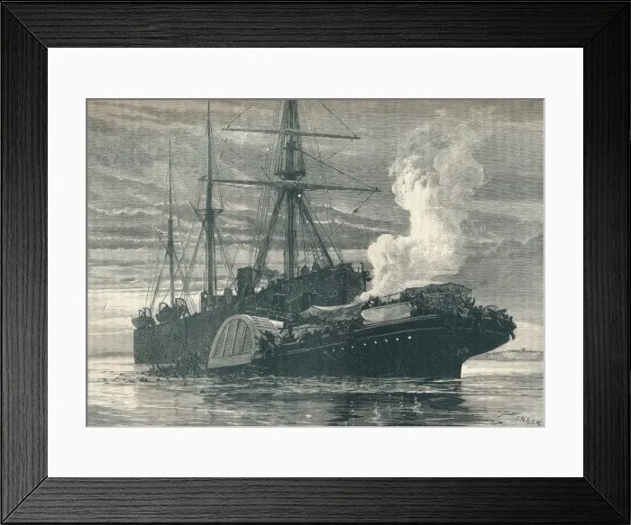 Framed Print : Collision of the Bywell Castle with the Princess Alice, 1878 (1906). Artist: J Nash Framed Print : Collision of the Bywell Castle with the Princess Alice, 1878 (1906). Artist: J Nash