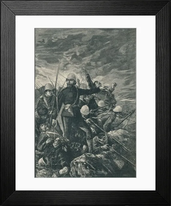 Framed Print : Sir George Colley at Majuba Hill, 1906 Framed Print : Sir George Colley at Majuba Hill, 1906