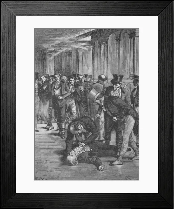 Framed Print : Assassination of Spencer Perceval, 1812 (1906) Framed Print : Assassination of Spencer Perceval, 1812 (1906)