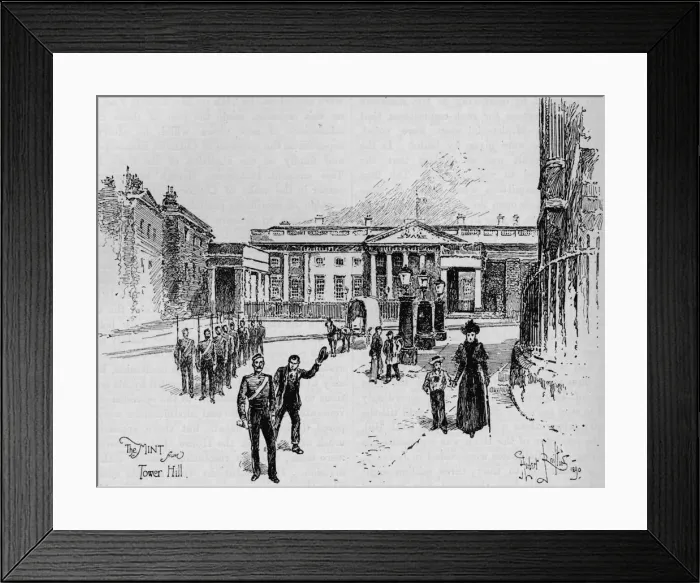 Framed Print : The Royal Mint, London, 19th century (1906). Artist: Herbert Railton Framed Print : The Royal Mint, London, 19th century (1906). Artist: Herbert Railton