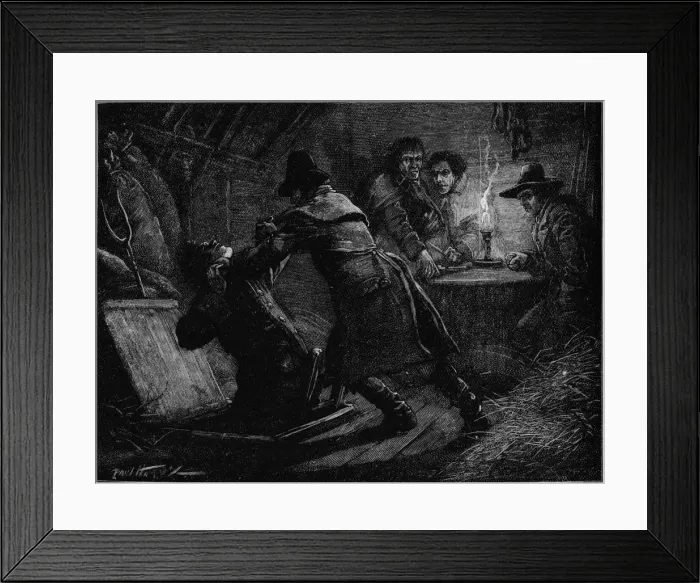 Framed Print : Surprise of the Cato Street conspirators, London, 1820 (1906). Artist: Paul Hardy Framed Print : Surprise of the Cato Street conspirators, London, 1820 (1906). Artist: Paul Hardy
