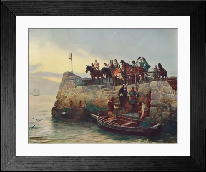 Framed Print : A Lost Cause: the Flight of James II after the Battle of the Boyne, 1690 (1905) Framed Print : A Lost Cause: the Flight of James II after the Battle of the Boyne, 1690 (1905)