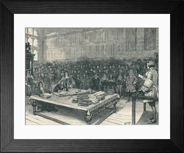 Framed Print : Captain Kidd before the Bar of the House of Commons, 1700 (1905) Framed Print : Captain Kidd before the Bar of the House of Commons, 1700 (1905)