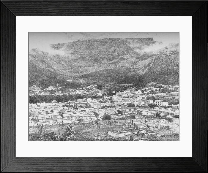 Framed Print : Cape Town and Table Mountain, South Africa, c1900 (1906) Framed Print : Cape Town and Table Mountain, South Africa, c1900 (1906)