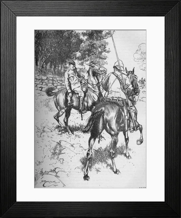 Framed Print : Death of General Symons at the Battle of Talana Hill, Second Boer War, 1899 (1906) Framed Print : Death of General Symons at the Battle of Talana Hill, Second Boer War, 1899 (1906)