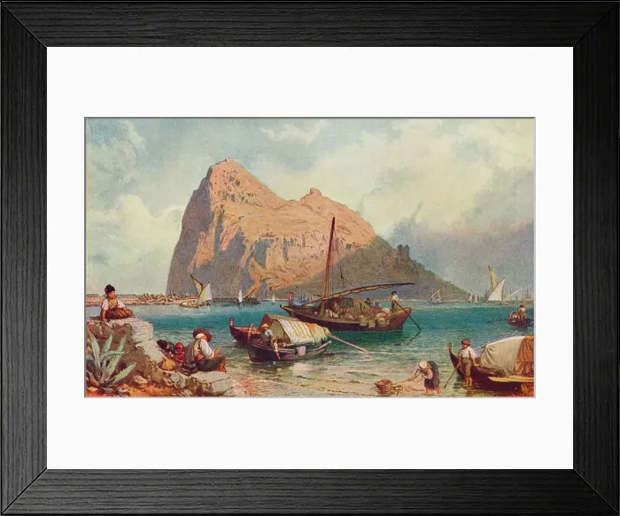 Framed Print : Gibraltar, 1905 Framed Print : Gibraltar, 1905