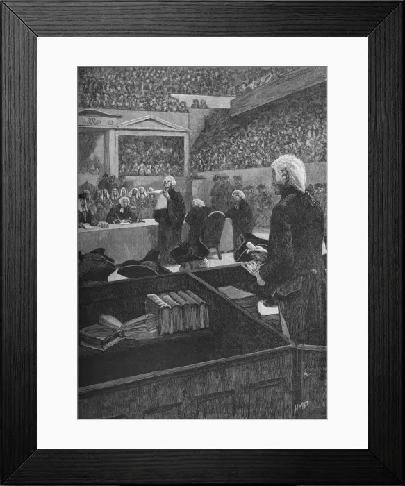 Framed Print : The trial of Warren Hastings, 1788-1795 (1905)