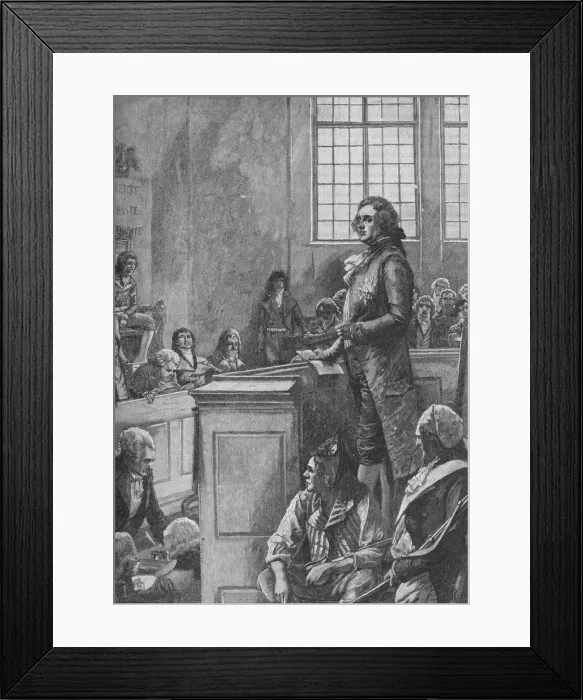 Framed Print : Trial of Louis XVI of France, 1792 (1905) Framed Print : Trial of Louis XVI of France, 1792 (1905)