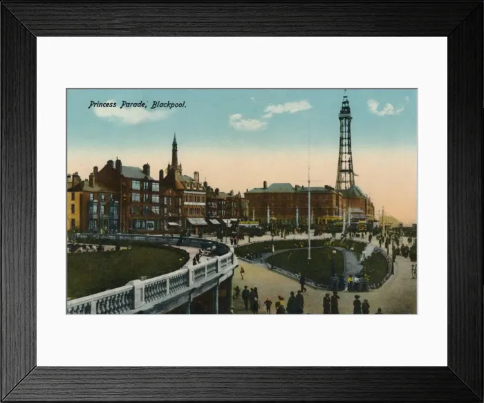 Framed Print : Princess Parade, Blackpool, c1915 Framed Print : Princess Parade, Blackpool, c1915