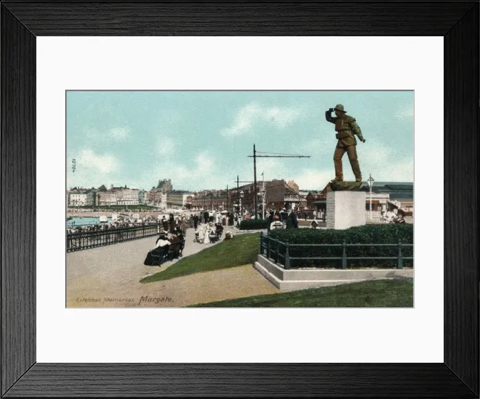 Framed Print : Lifeboat Memorial, Margate, Kent c1905 Framed Print : Lifeboat Memorial, Margate, Kent c1905