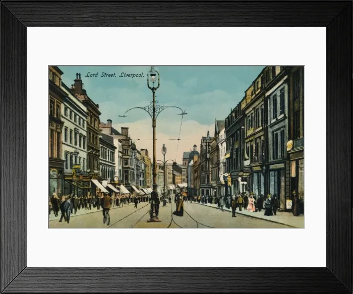 Framed Print : Lord Street, Liverpool, c1910 Framed Print : Lord Street, Liverpool, c1910