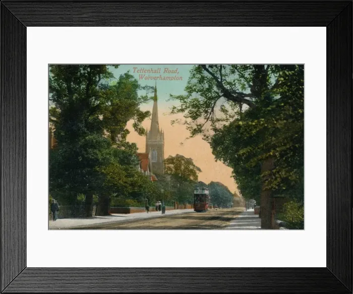 Framed Print : Tettenhall Road, Wolverhampton, c1905 Framed Print : Tettenhall Road, Wolverhampton, c1905