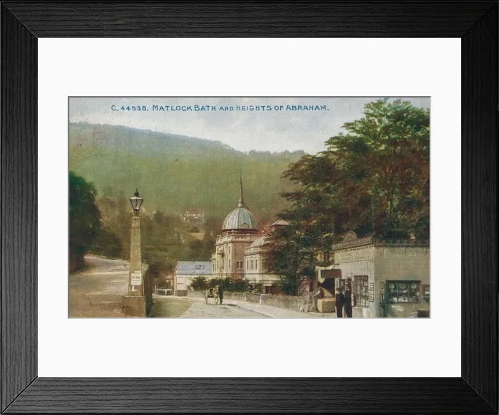 Framed Print : Matlock Bath and the Heights of Abraham, Derbyshire, c1905 Framed Print : Matlock Bath and the Heights of Abraham, Derbyshire, c1905