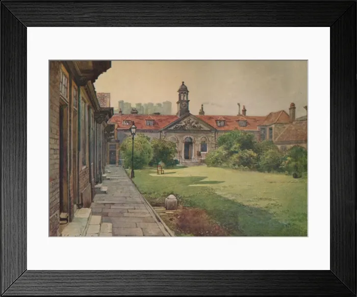 Framed Print : Lady D Acres Almshouses, garden front, c1880 (1926). Artist: John Crowther Framed Print : Lady D Acres Almshouses, garden front, c1880 (1926). Artist: John Crowther