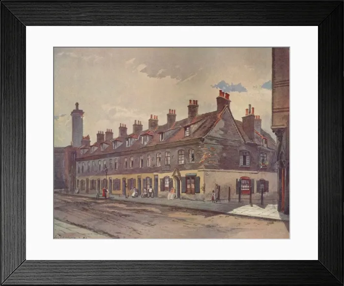 Framed Print : Old Houses in Pye Street, Westminster, London, 1883 (1926). Artist: John Crowther Framed Print : Old Houses in Pye Street, Westminster, London, 1883 (1926). Artist: John Crowther