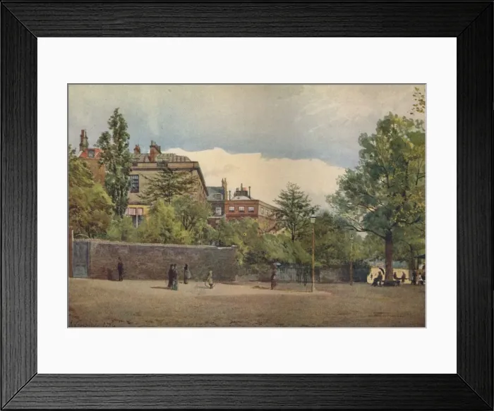 Framed Print : Spring Gardens from the Mall, Westminster, London, c1880 (1926). Artist: John Crowther Framed Print : Spring Gardens from the Mall, Westminster, London, c1880 (1926). Artist: John Crowther