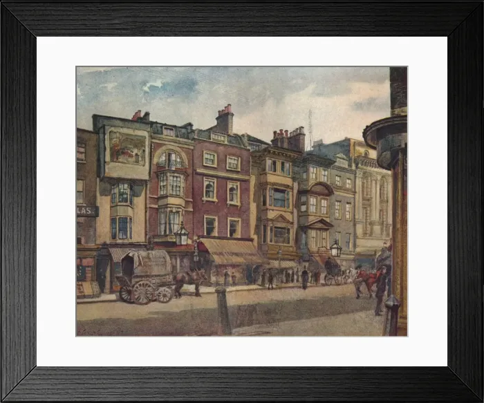 Framed Print : Nos 412-418 Strand, Westminster, London, 1887 (1926). Artist: John Crowther Framed Print : Nos 412-418 Strand, Westminster, London, 1887 (1926). Artist: John Crowther