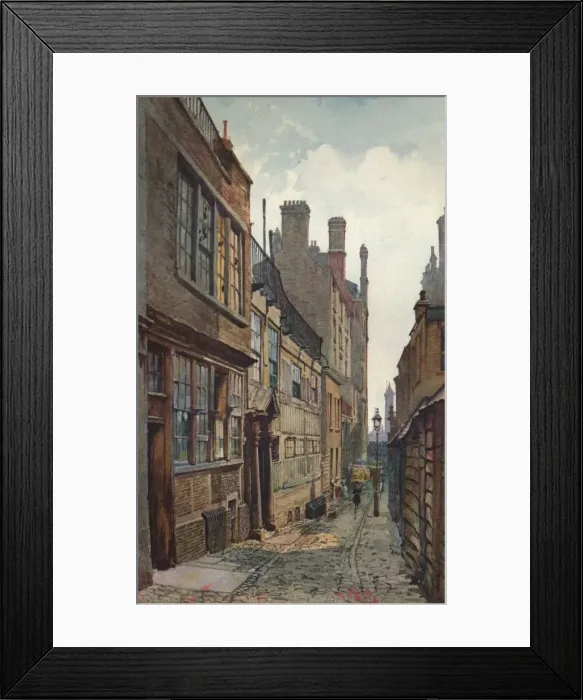 Framed Print : Strand Lane, Looking Towards The River, 1926. Artist: John Crowther Framed Print : Strand Lane, Looking Towards The River, 1926. Artist: John Crowther