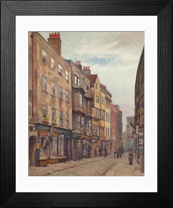 Framed Print : Holywell Street, Looking West, Westminster, London, 1882 (1926). Artist: John Crowther Framed Print : Holywell Street, Looking West, Westminster, London, 1882 (1926). Artist: John Crowther