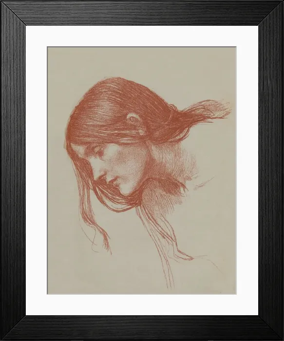 Framed Print : Phyllis and Demophoon Study, c1897. Artist: John William Waterhouse Framed Print : Phyllis and Demophoon Study, c1897. Artist: John William Waterhouse