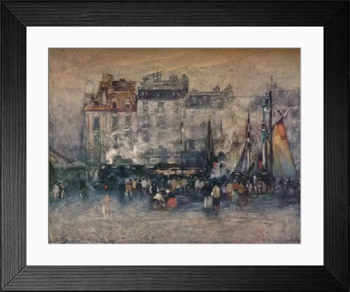 Framed Print : Le Depart Du Train De Marine, c1907. Artist: Eugene Louis Gillot Framed Print : Le Depart Du Train De Marine, c1907. Artist: Eugene Louis Gillot