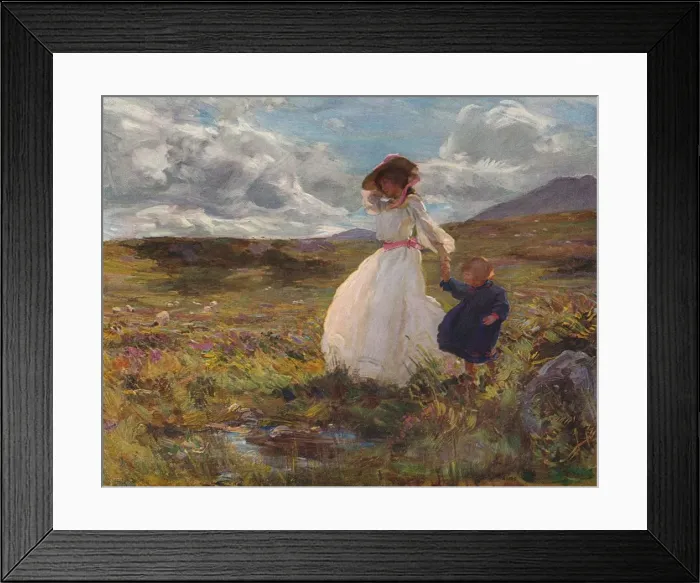 Framed Print : Sunshine and Wind, c1907. Artist: Charles Sims Framed Print : Sunshine and Wind, c1907. Artist: Charles Sims