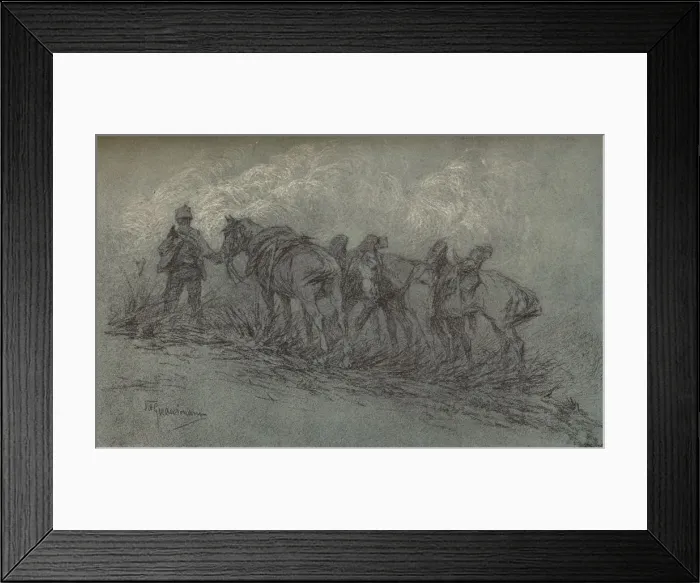 Framed Print : Chalk study by Vittorio Guaccimanni, c1900. Artist: Vittorio Guaccimanni