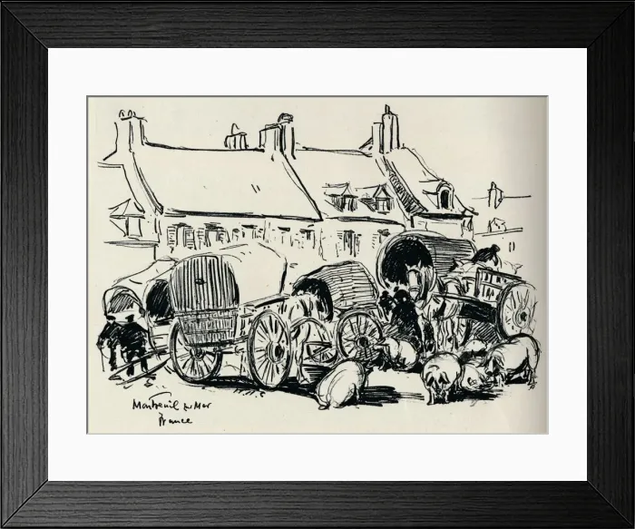 Framed Print : Montreuil-Sur-Mer, France, c1907. Artist: William Henry Charlton Framed Print : Montreuil-Sur-Mer, France, c1907. Artist: William Henry Charlton