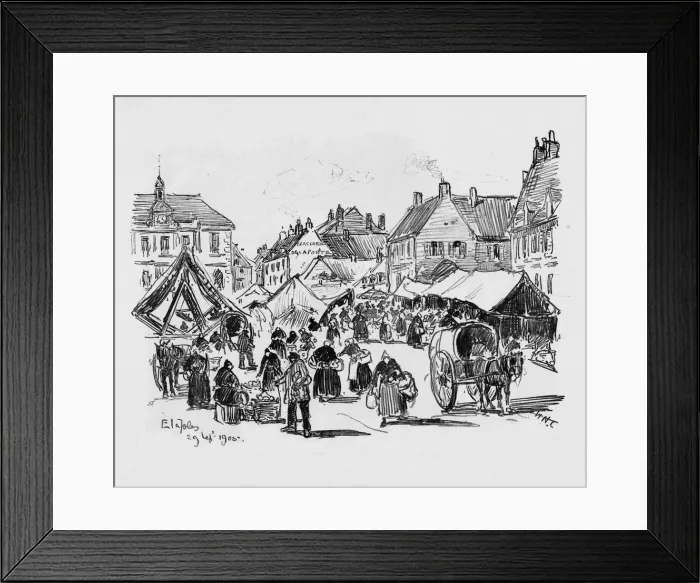 Framed Print : Etaples, c1906. Artist: William Henry Charlton Framed Print : Etaples, c1906. Artist: William Henry Charlton