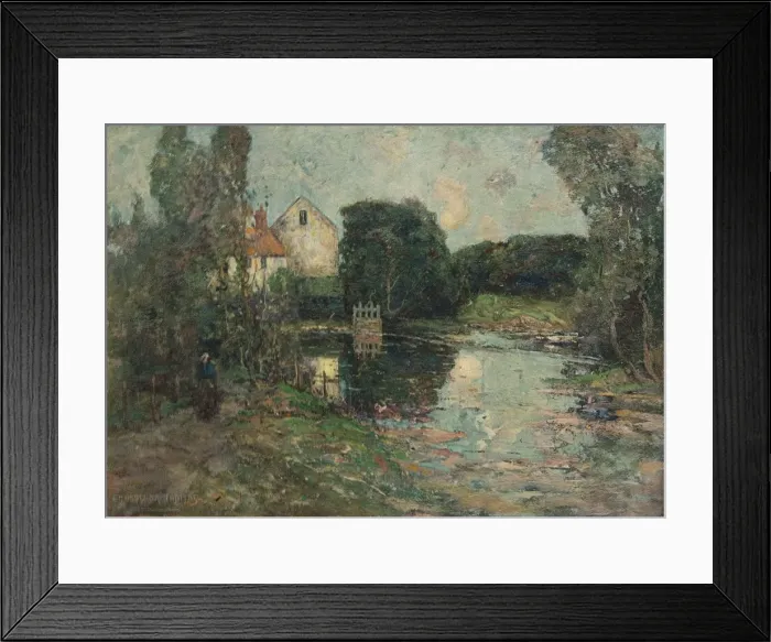Framed Print : Cluden Mill, c1907. Artist: Grosvenor Thomas Framed Print : Cluden Mill, c1907. Artist: Grosvenor Thomas