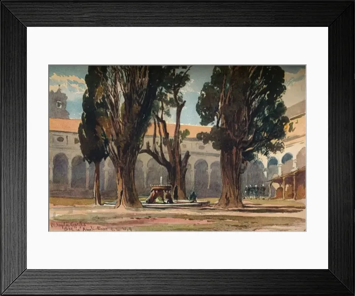 Framed Print : Santa Maria Degli Angeli, Rome, c1870. Artist: Alfred Waterhouse Framed Print : Santa Maria Degli Angeli, Rome, c1870. Artist: Alfred Waterhouse