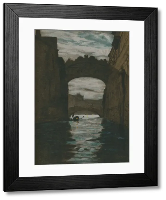 Framed Print : The Bridge of Sighs, c1860. Artist: Charles Edward Holloway Framed Print : The Bridge of Sighs, c1860. Artist: Charles Edward Holloway