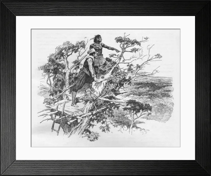 Framed Print : Sir Francis Drakes first sight of the Pacific Ocean, 1578 (1908) Framed Print : Sir Francis Drakes first sight of the Pacific Ocean, 1578 (1908)
