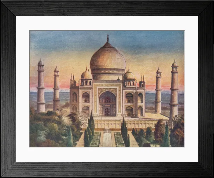 Framed Print : The Peerless Gem of Mohammerdan Architecture: the Taj Mahal at Agra, 1908 Framed Print : The Peerless Gem of Mohammerdan Architecture: the Taj Mahal at Agra, 1908