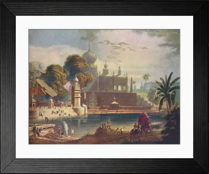 Framed Print : View of the Temples and Mosques of Sassur, near Poona, in the Deccan, 1908 Framed Print : View of the Temples and Mosques of Sassur, near Poona, in the Deccan, 1908