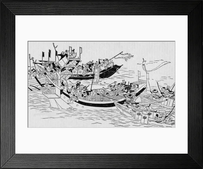 Framed Print : The attempted Mongol invasion of Japan, 1281 (1907)