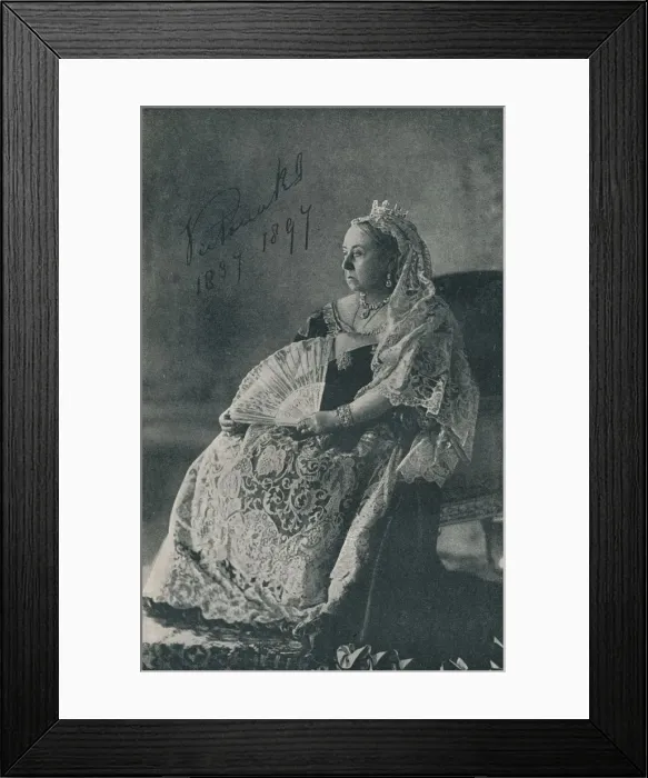 Framed Print : Queen Victoria in the year of Her Diamond Jubilee, 1897 (1909)