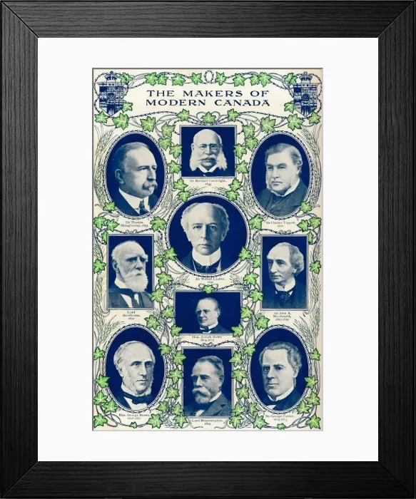 Framed Print : The makers of modern Canada, 1909