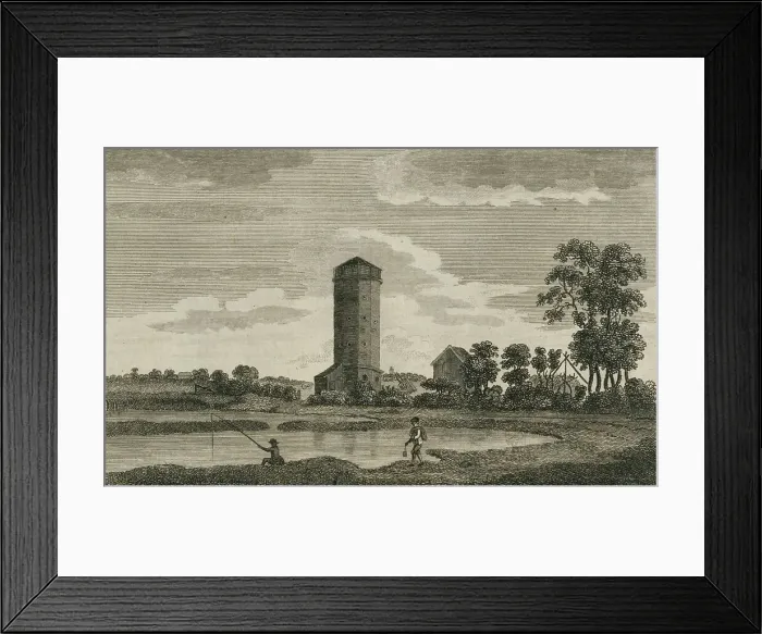 Framed Print : An Ancient Water Tower, in Hampshire, 1786. Artist: Sparrow