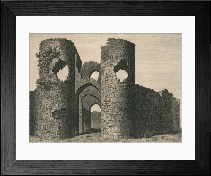Framed Print : Ballyloghan Castle, 1792. Artist: J Newton Framed Print : Ballyloghan Castle, 1792. Artist: J Newton