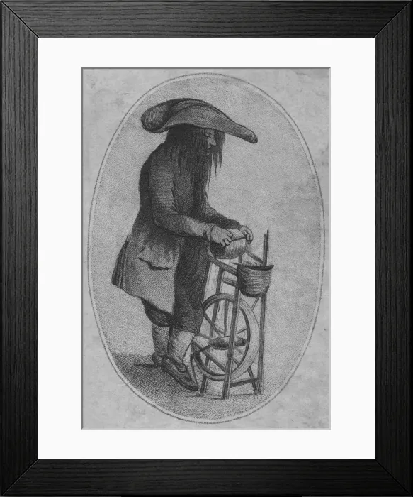 Framed Print : A Sketch of a Knife Grinder, 1753 Framed Print : A Sketch of a Knife Grinder, 1753