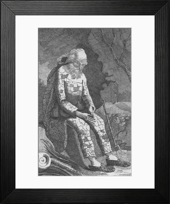 Framed Print : The Dinton Hermit, c19th century Framed Print : The Dinton Hermit, c19th century