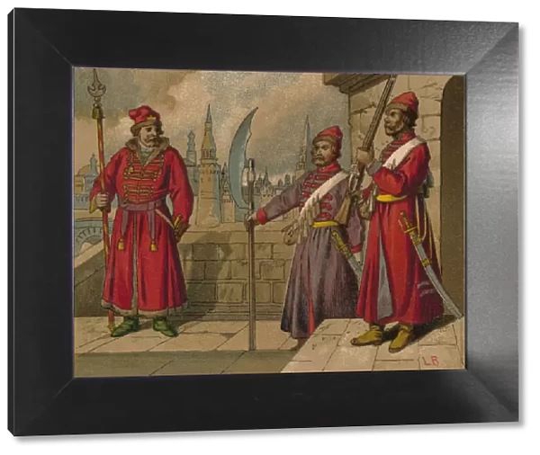 Russian Strelitzi and Turkish Guards of the 17th Century - Officer, Privates, c19th century