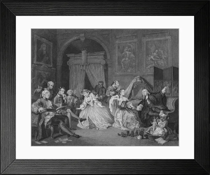 Framed Print : Marriage A La Mode - Toilette Scene, c19th century. Artist: Armstrong