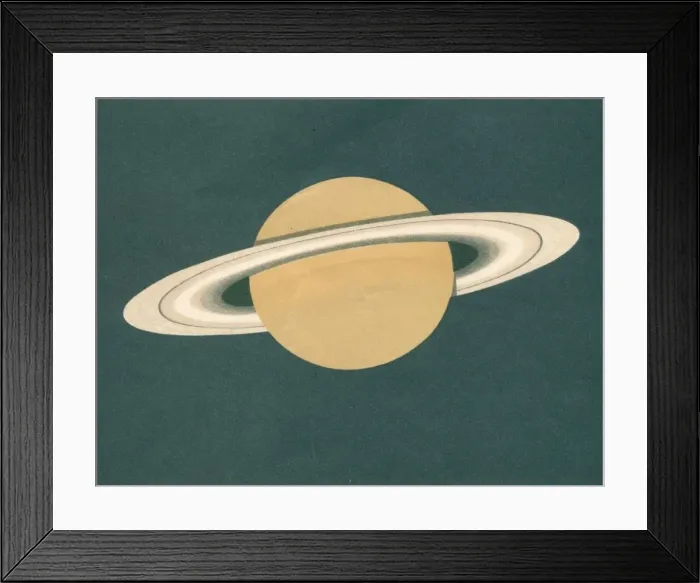 Framed Print : Planeten - Fig. 2. Saturn, c1902 Framed Print : Planeten - Fig. 2. Saturn, c1902