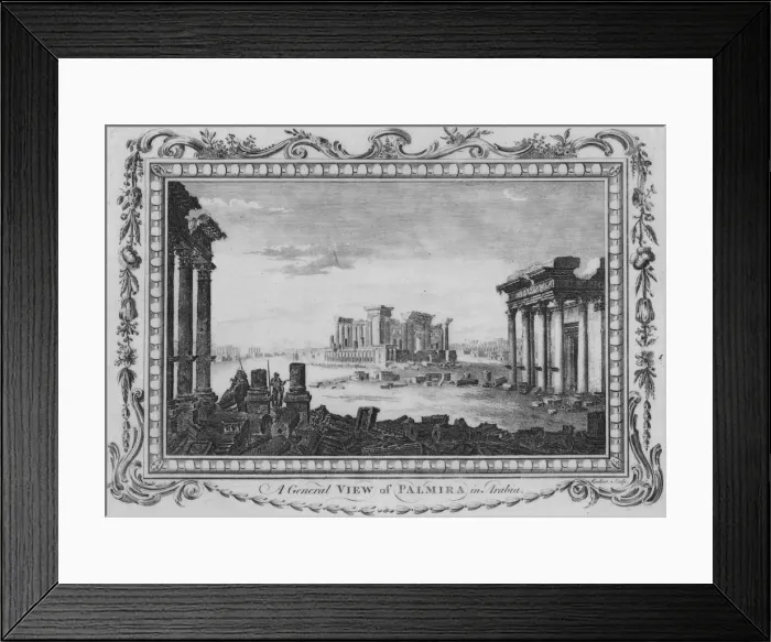 Framed Print : A General View of Palmira in Arabia, c1770. Artist: Edward Rooker Framed Print : A General View of Palmira in Arabia, c1770. Artist: Edward Rooker