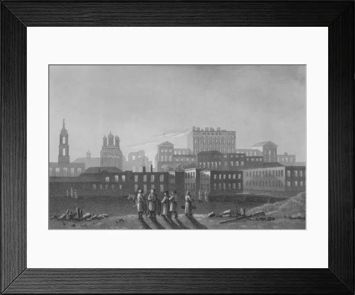 Framed Print : Palaces of Pashov Menzikov, Apraxin &c. Belgorod, Moscow, 1817. Artist: I Clark Framed Print : Palaces of Pashov Menzikov, Apraxin &c. Belgorod, Moscow, 1817. Artist: I Clark